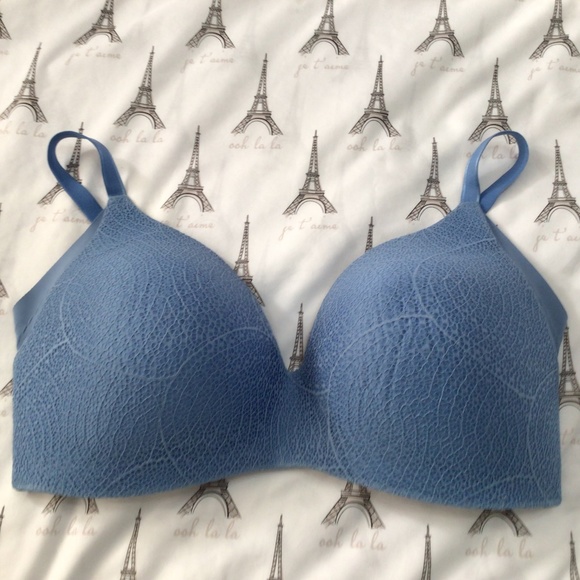 Knix Wingwoman Knixy Lace Bra Size 8 in Daylight Blue - Picture 3 of 7